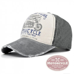 MCS Grey Motorcycle Cap