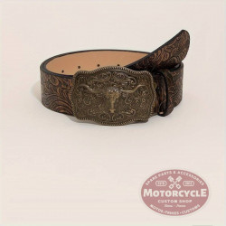 MCS Vintage Brown Buffalo Belt