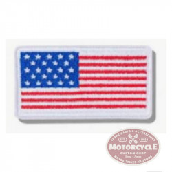 MCS Iron-On Patch White USA Flag