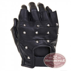 Pair of Black Studded Mittens